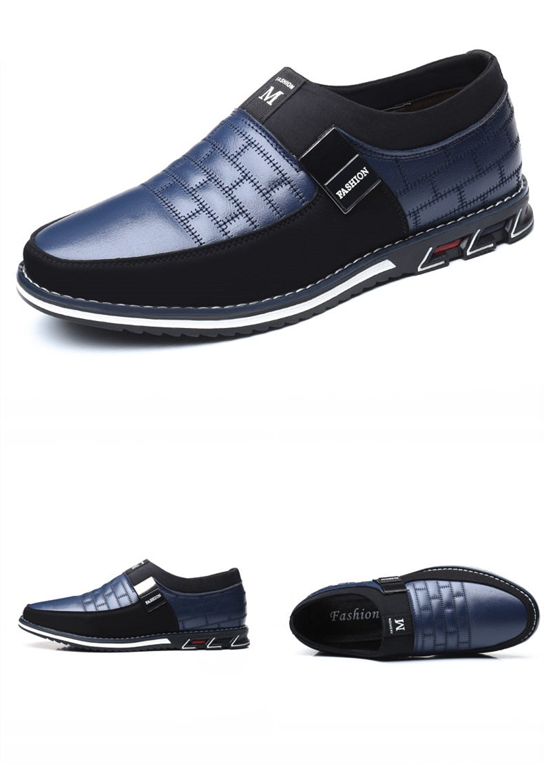 Genuine Leather Men Casual Shoes Brand Mens Loafers Moccasins Breathable Slip on Driving Shoes