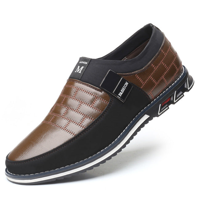 Genuine Leather Men Casual Shoes Brand Mens Loafers Moccasins Breathable Slip on Driving Shoes